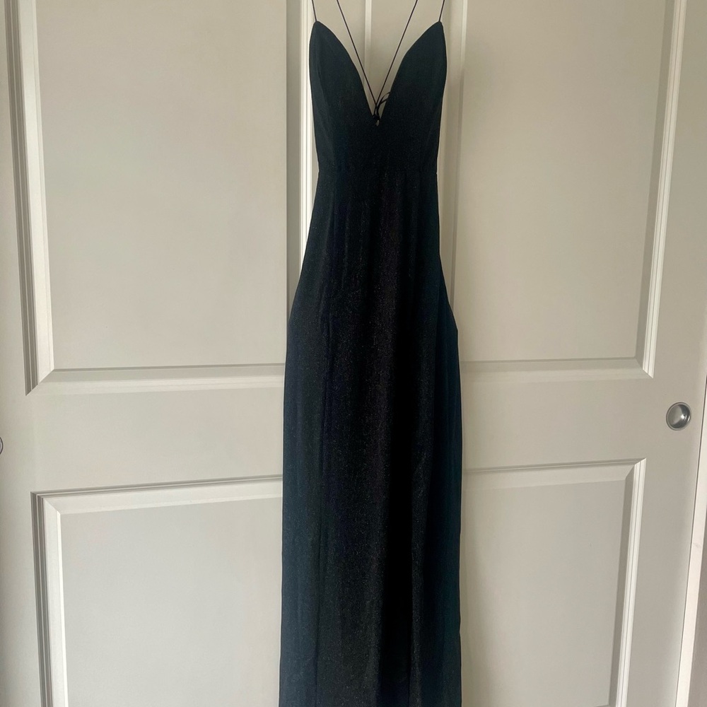 Hello Molly Midnight Black Backless Dress